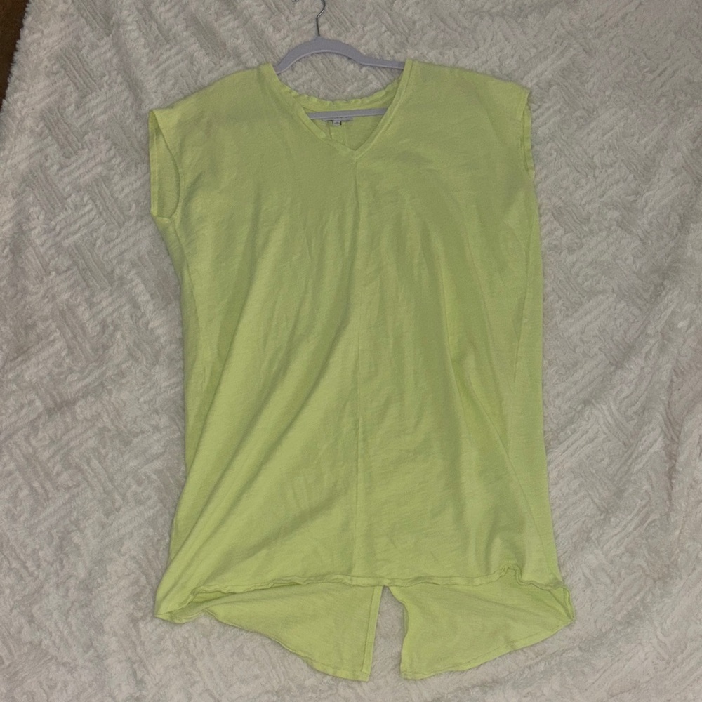 Edge Lime Green V-Neck dress